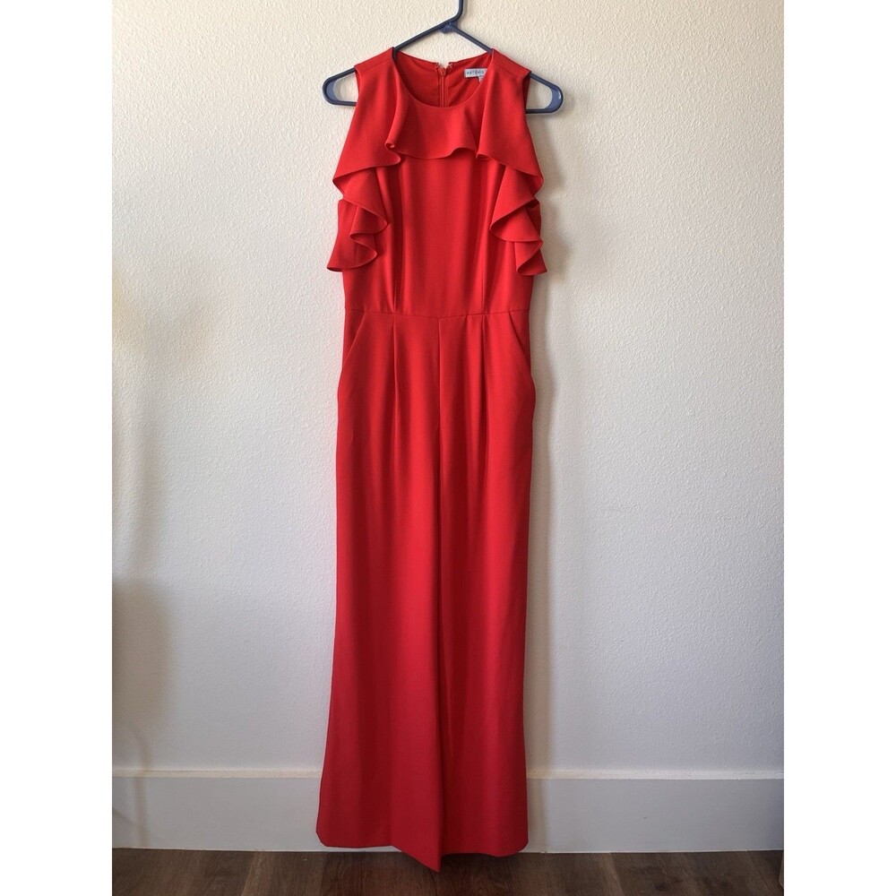 Antonio Melani Women's Size 4 Red Jumpsuit Sleeveless
